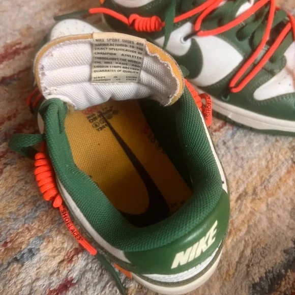 Nike dunk Low Off-White Pine Green